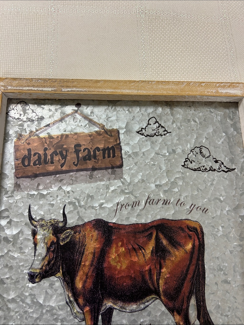 Farm Elements Rustic Cattle Wall Art - 16”x12” image 3